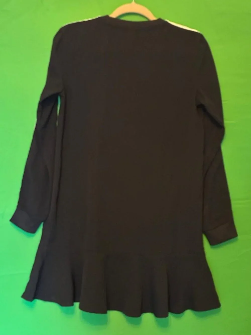 adidas Originals Black Long Sleeve Dress with White Stripes - Picture 2 of 7